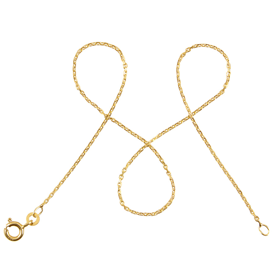 Ankerkette DELICATE Filigran Diamantiert 8k Gold
